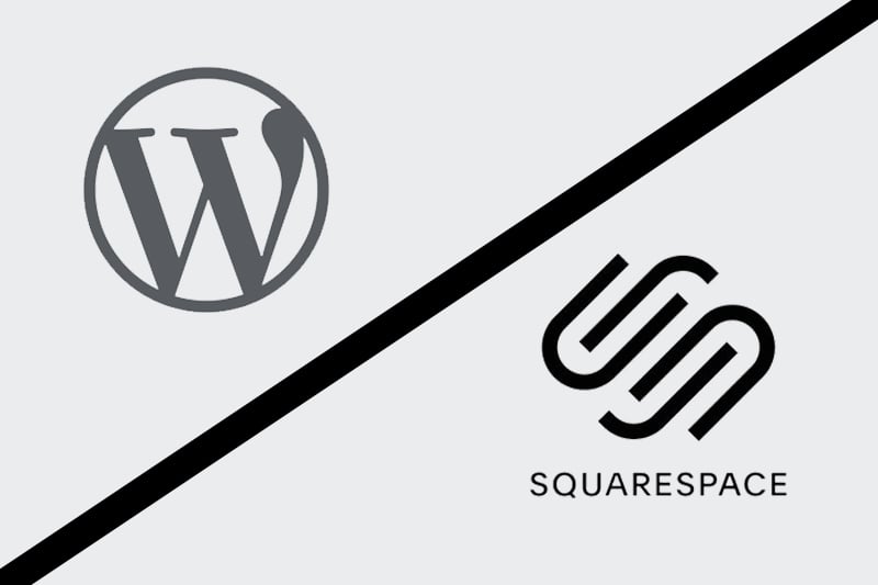 Wordpress and Squarespace